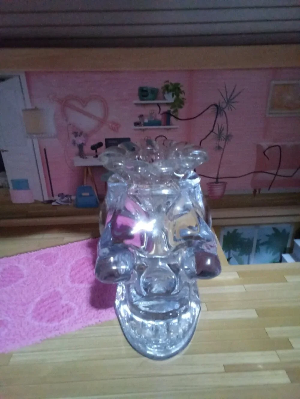 Glass Skull Head